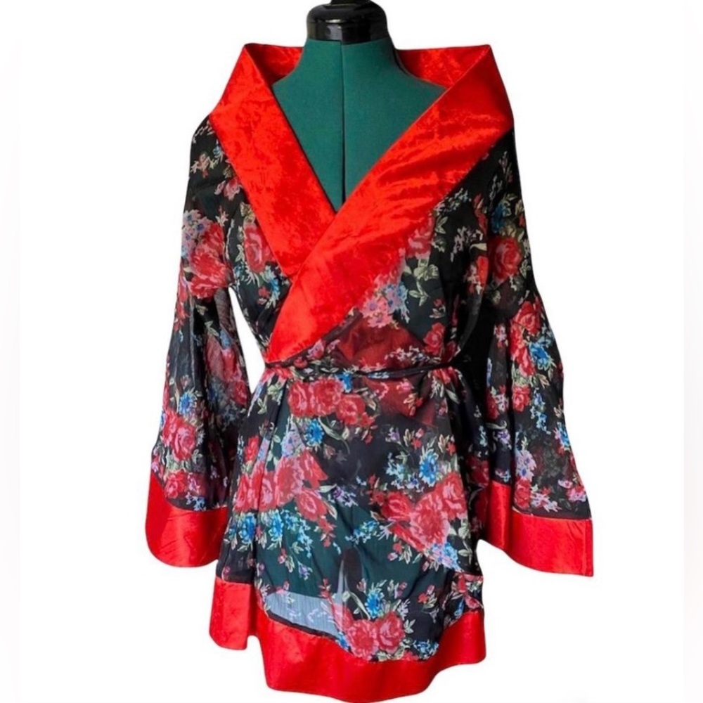 Floral Kimono Wrap Top